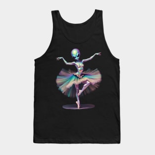 Colorful Alien Ballerina Tank Top